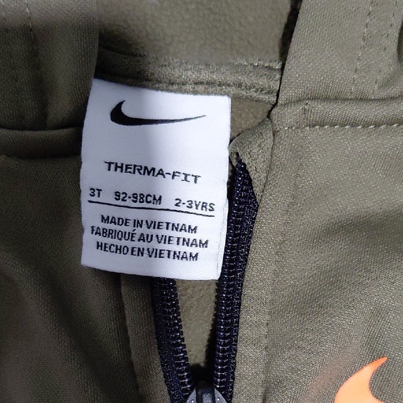 Nike Olive and Black Kids' Tracksuit - Picture 4 of 7